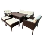 Juego de Comedor Living Terraza Amelia 7 personas - El Barco - Imagen 2